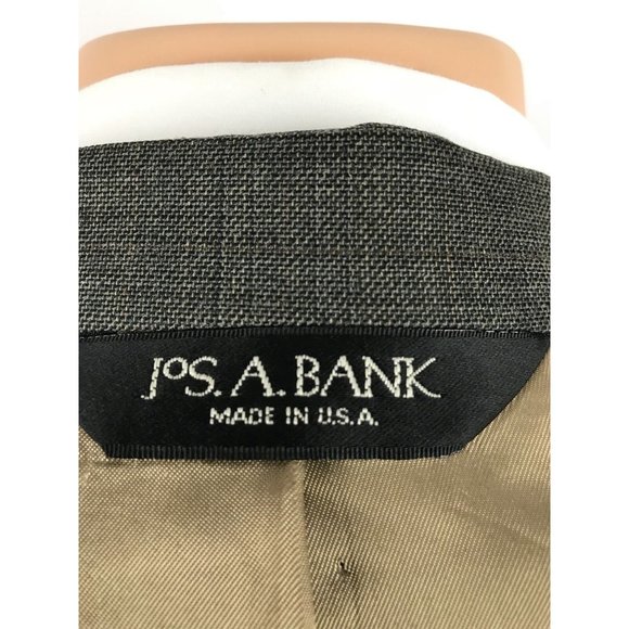 Jos.A.Bank Men's 43 Regular Suit Jacket 2 Button Glen Plaid Windowpane / 5L51 - Picture 9 of 10